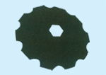 notched type harrow disc with hex hole