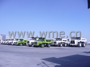 Terex dump truck yard