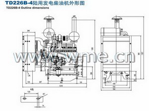 DEUTZ engine TD226B-4 outline dimensions