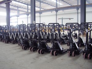 Pallet jack warehouse