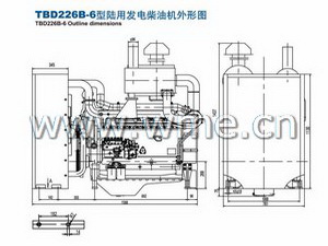 Deutz engine TBD226B-6 outline dimensions