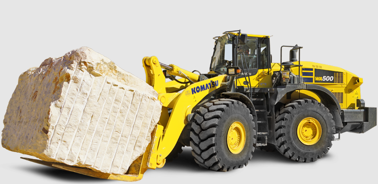 WA500-8 Stone Handler - Komatsu WA500-8 Stone Handler - Komatsu Wheel Loaders