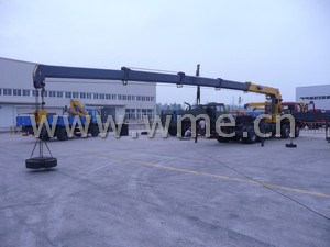 Truck Mounted Crane loading test